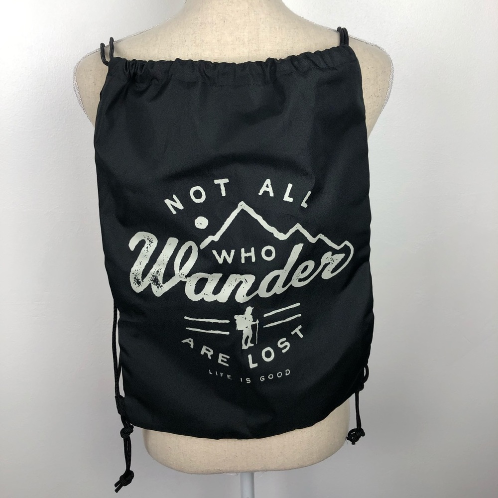 Life is Good Drawstring Clinch Sack